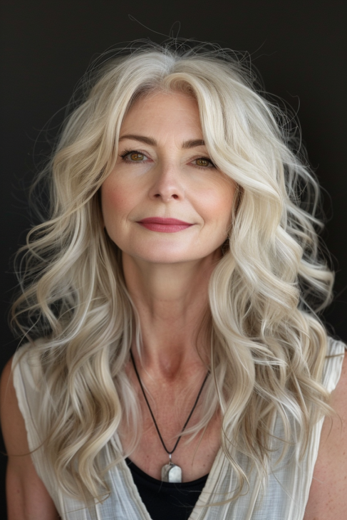 Long Hairstyle Ideas For Women Over 60 21