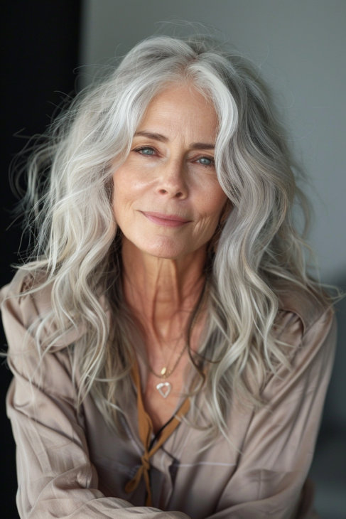 Long Hairstyle Ideas For Women Over 60 25