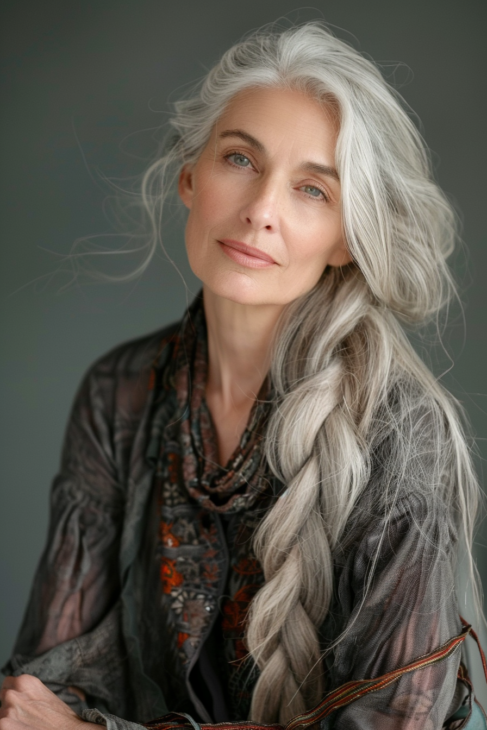 Long Hairstyle Ideas For Women Over 60 6