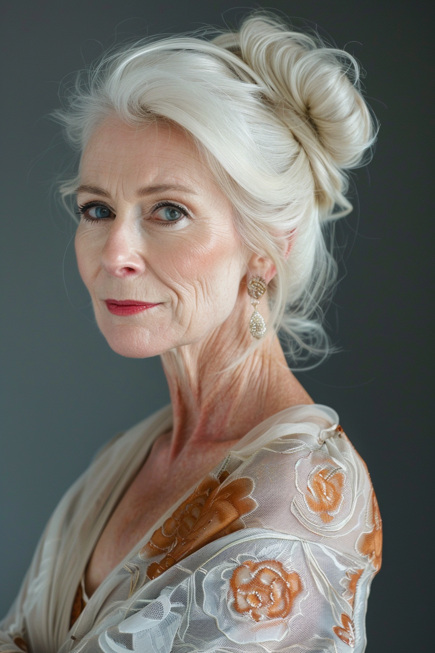 44+ Long Hairstyle Ideas For Women Over 60