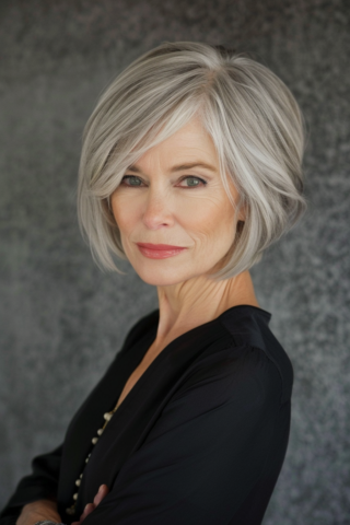 Discover the Best Short Bob with Bangs Hair Ideas for Women Over 60