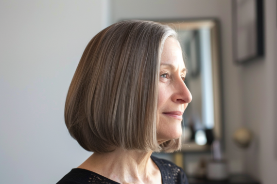 Chic Hairstyle Ideas for Women Over 50 with Thin Hair