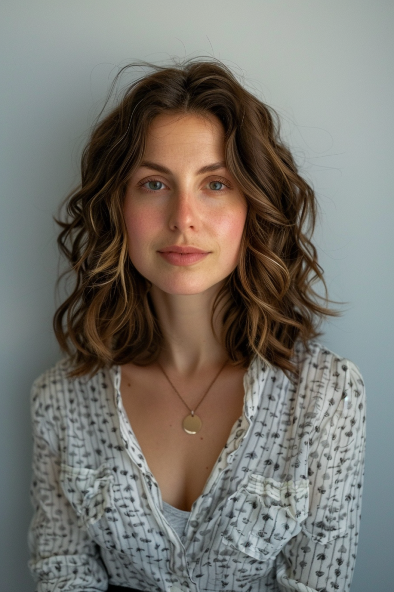 53+ Medium Length Wavy Hairstyles to Add Bounce to Your Locks