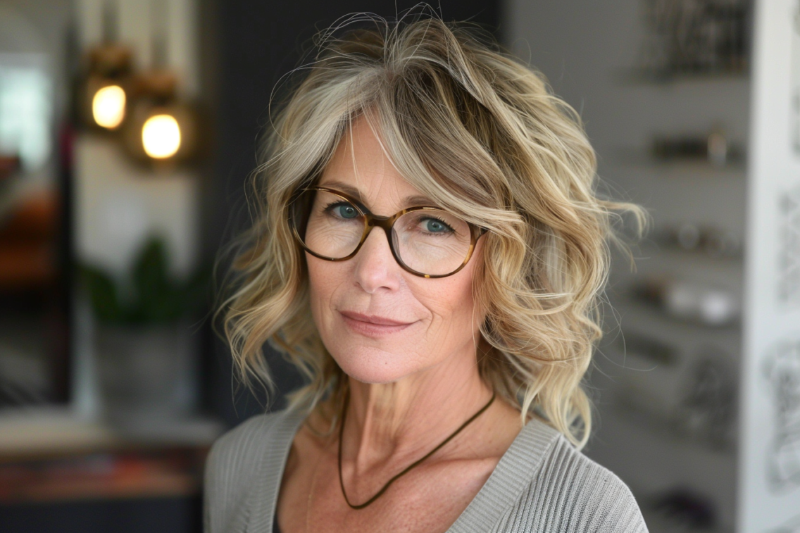 47+ Flattering Hairstyles for Women Over 60 with Glasses
