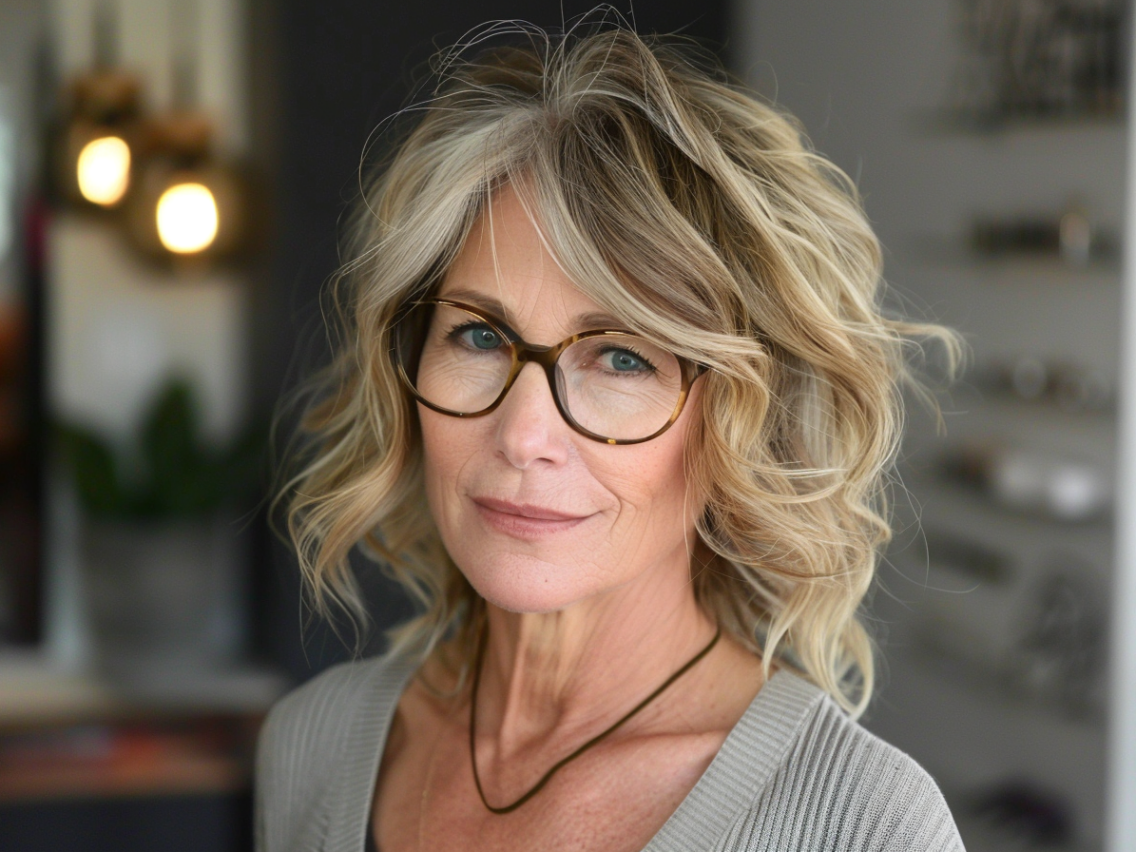 47+ Flattering Hairstyles for Women Over 60 with Glasses