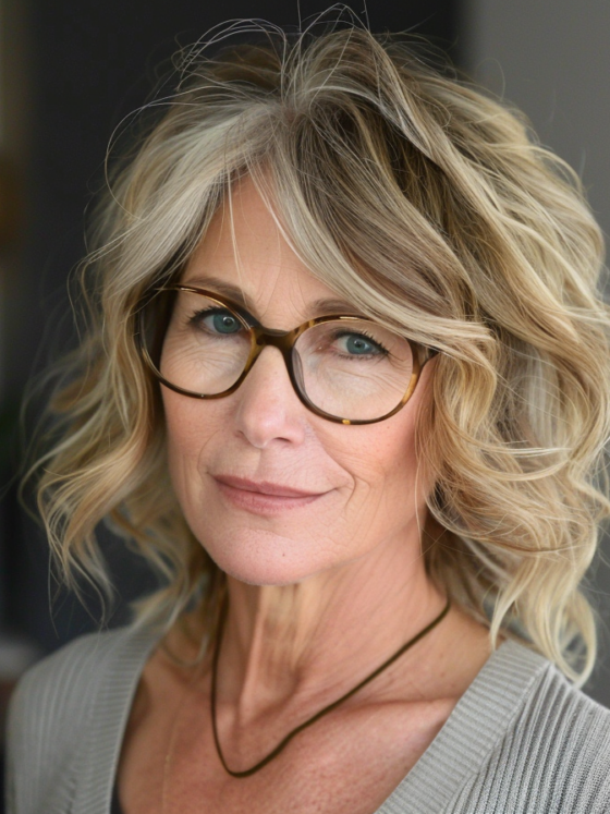 47+ Flattering Hairstyles for Women Over 60 with Glasses