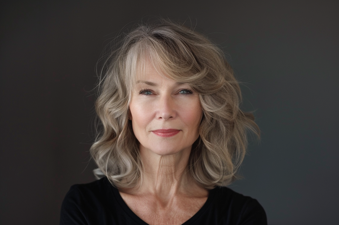 45+ Stylish Medium Length Hairstyles for Women Over 50