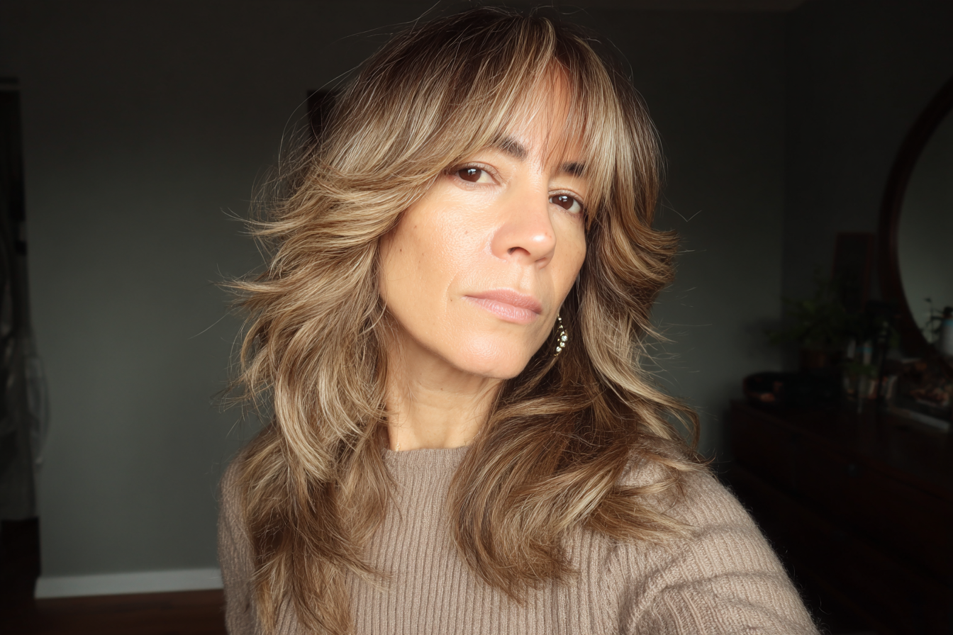 Stylish Hairstyles for Women Over 40 With Bangs
